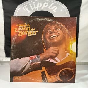 John Denver An Evening With John Denver 2×LP Gatefold CPL2-0764 W/poster
